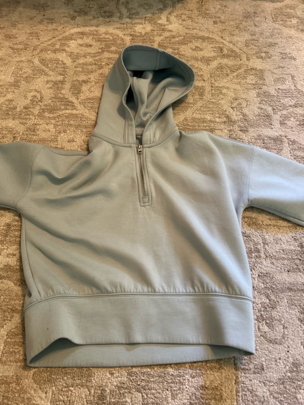 abercrombie kids pale blue zip-up hoodie